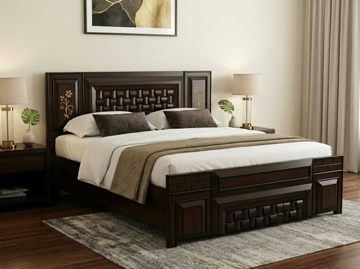 Teak Platform Bed