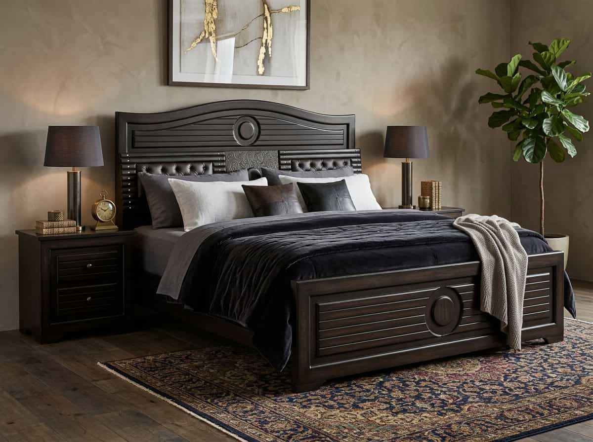 Royal Saffron Teak Bed