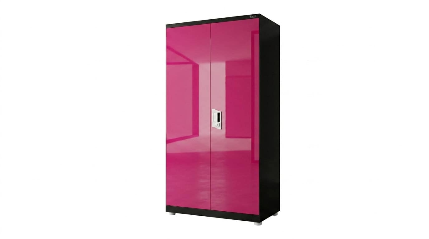 Pink 2-Door Almirah view 2