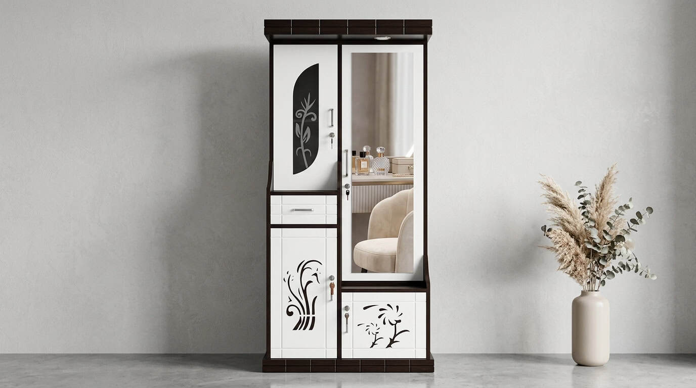 Sheesham Wood Dresser with Side Drawers