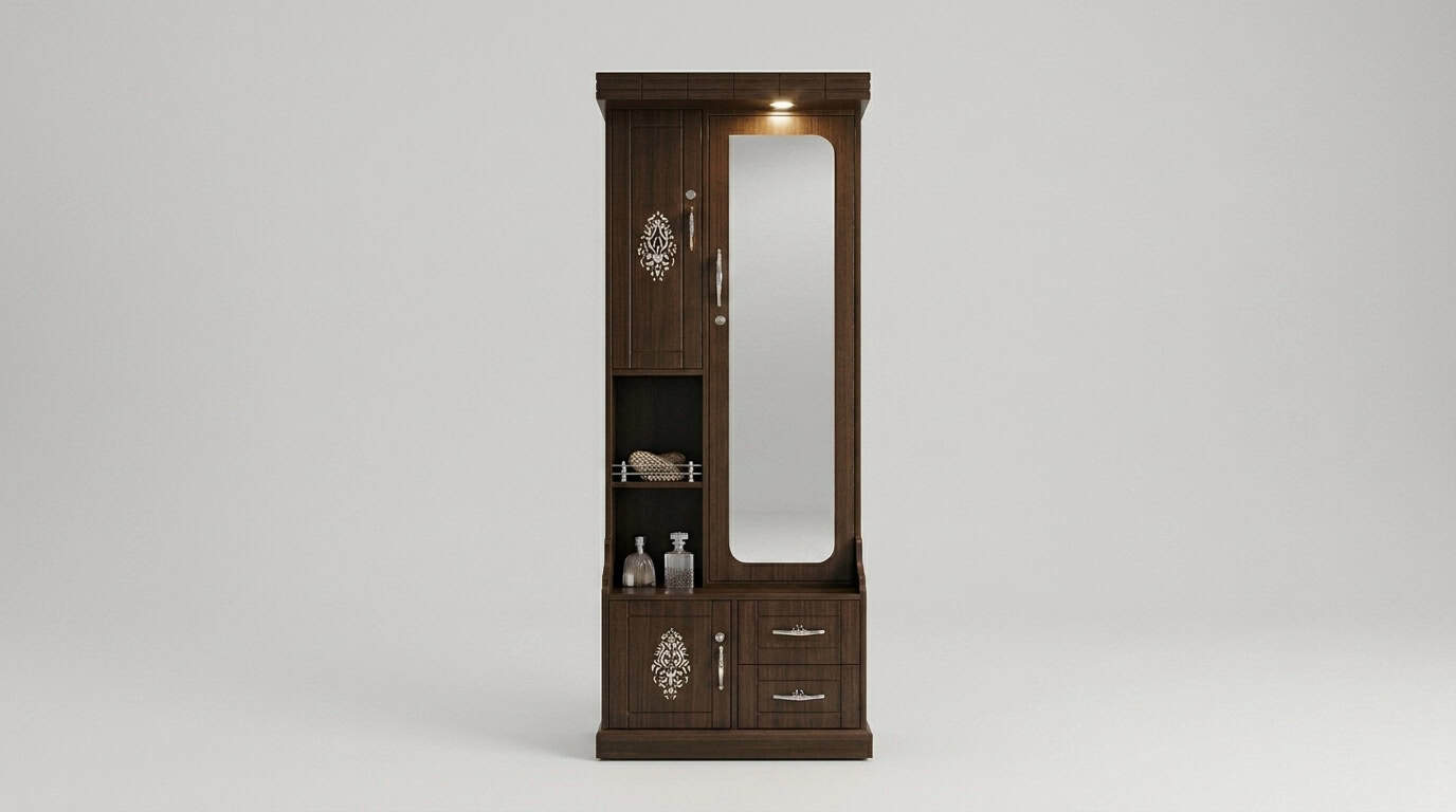 Walnut Finish Dressing Table view 2