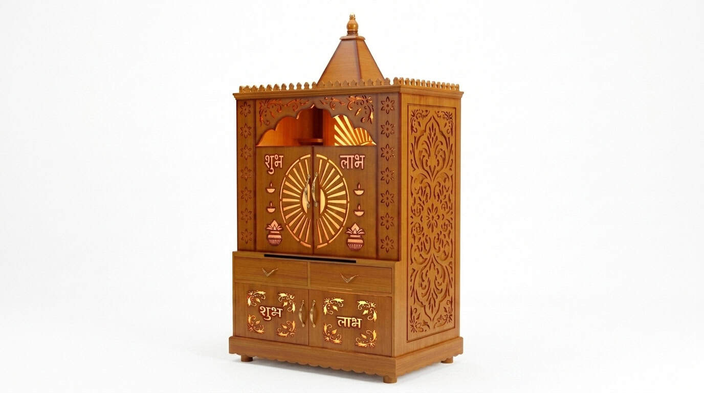 Double-Door Mandir Cabinet view 2