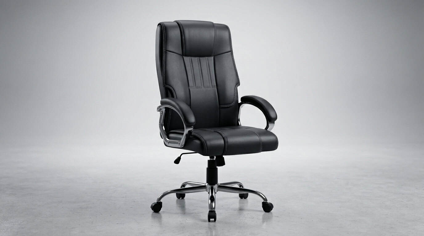 Black Executive Revolving Chair view 2