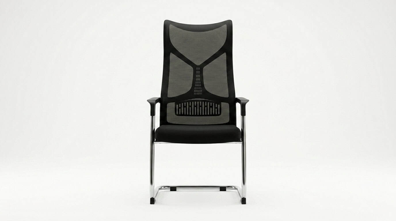 Black Mesh Chair with Neck and Lumbar Support